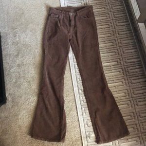 new brown brandy melville jada cordoury pants